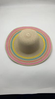 Chapéus de sol de palha para mulheres com fita
