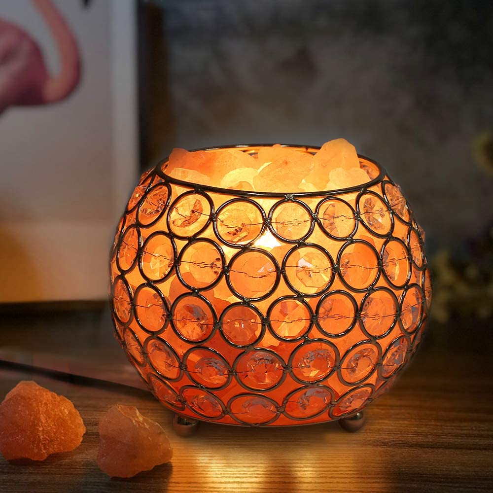 свет ночи лампы каменной соли 15W Dimmable теплый желтый