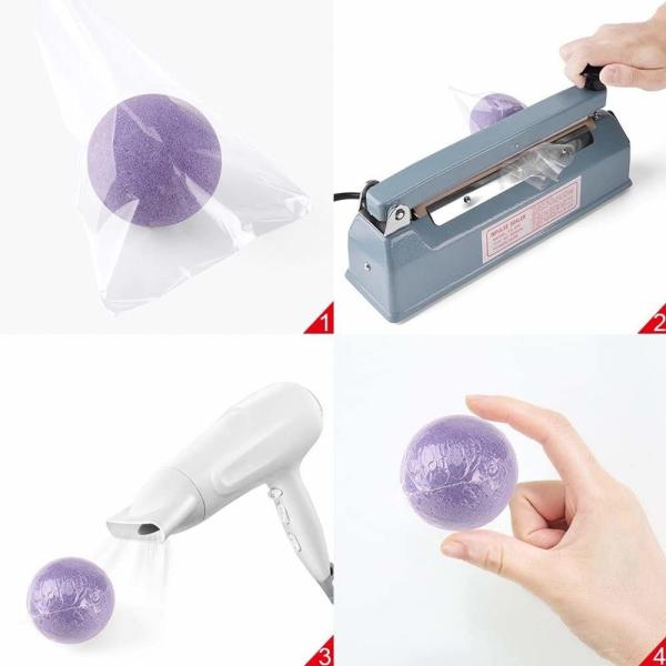 4X6 Shrink Wrap Bags 500 Pack For Soap Bar, Bath Bomb, Small Gift, Clear Heat Shrink Wrap/PVC Shrink Film Bags