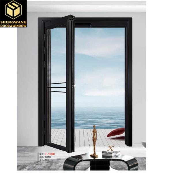 Silver Aluminum Sliding Glass Door Insulated Glass Aluminium Sliding Frame For Thermal Insulation