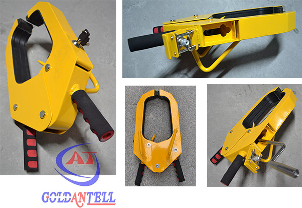 Abrazadera de rueda de coche de la seguridad/cerradura medianas del neumático, diseño de la patente