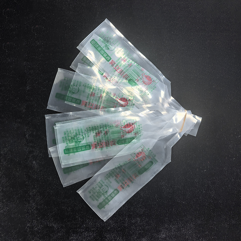 Clear Transparent PE Egg Tofu Packaging Bag 85g 130g Custom Printed Display Pouch