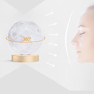 Remote Control Moon Shaped Lamp 16W LED Moon Lamp with 10000 Lux Light Therapy