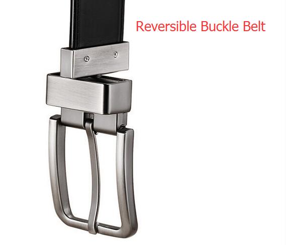 Ширина пояса 3.3cm неподдельных кожаных людей реверзибельная с винтажным оборудованием