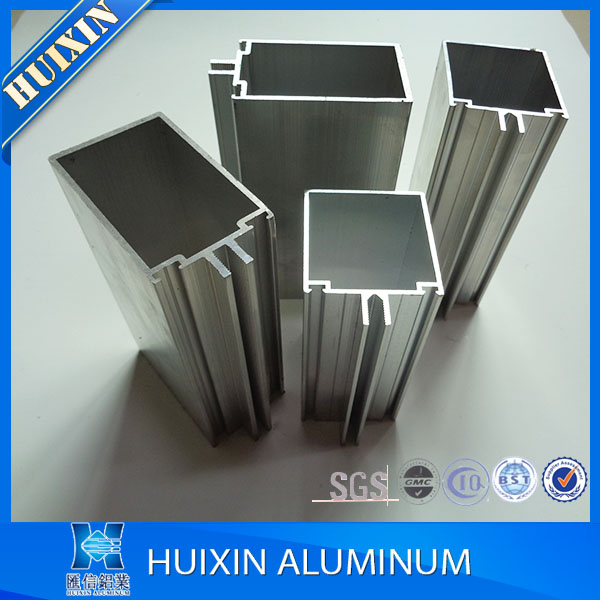 Over 20 Years Lifespan Anodized Silver Aluminum Curtain Wall Profiles