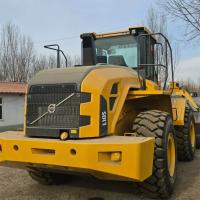 Máquina de carregamento de rodas Volvo L105 usada Máquina de carregamento hidráulico para obras de construção