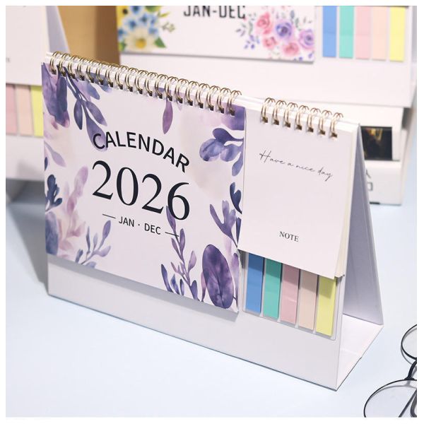Wholesale Calendar Custom Advent Calendar Table Calendar Desktop Calendar 2026 with Notes Section for Corporate Use