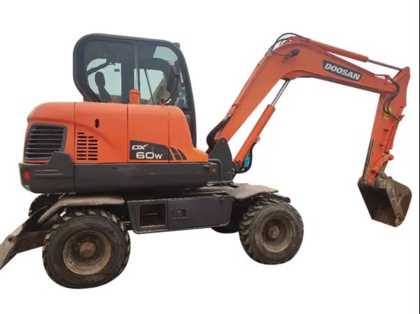 Second Hand Doosan EX60W 2018 Year Wheeled Excavator