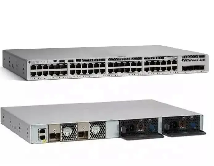 Original New Cisco C9200-48P-E 48-port PoE+ Gigabit Switch with 10/100/1000Mbps Transmission Rate
