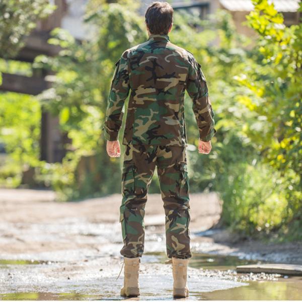 ACU Woodland Army Combat Military Camouflage Uniform High Density Ripstop Fabric