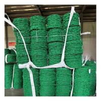 Protection de la sécurité galvanisée corde à épine PVC enduit fil barbelé filet de clôture en stock livraison rapide