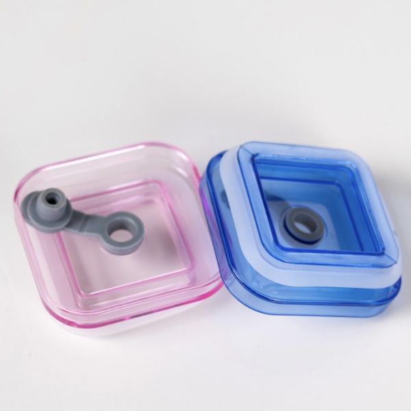 Portable Borosilicate Glass Cup With Colorful Handle PP Lid Glass Straw BPA Free