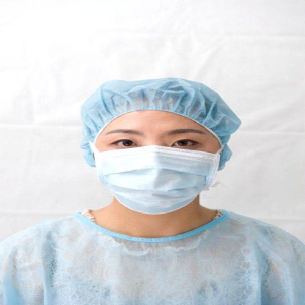 Disposable 3 Ply Non Woven Face Mask With Ear Loop Melt Blown Easy Breathing