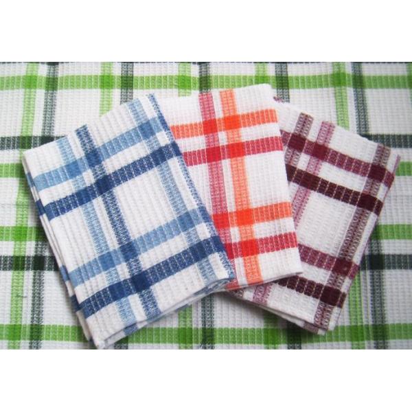 100% Cotton Waffle Hanging Dish Towels Bamboo Fiber With Good Shrink Resistance