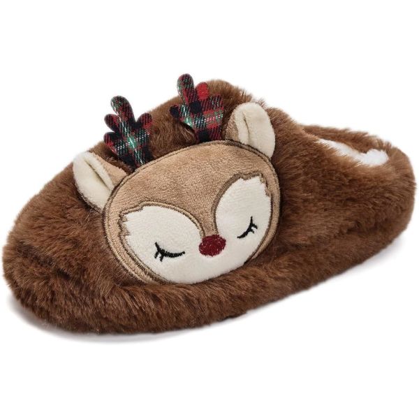 Des chaussons d'intérieur en mousse de mémoire de haute densité pour enfants avec une fausse fourrure respirante et une protection contre les odeurs