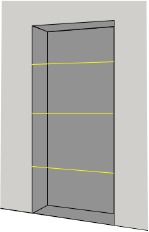 Lead the Industry  for Villa Wood Grain Entrance Interior Gate  Steel Double Swing Door