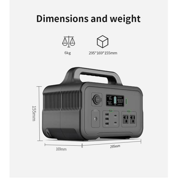 источник питания Mppt перезаряжаемые портативной электростанции 600W портативный с выходом Ac