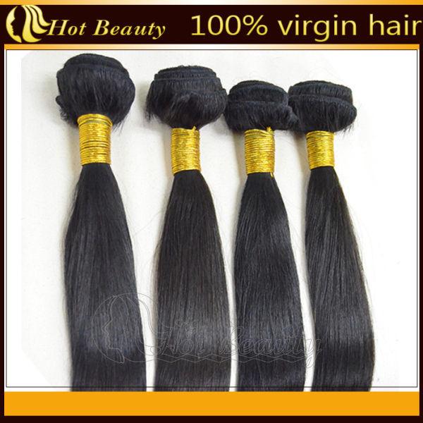 Black Virgin Brazilian Remy Human Hair Straight 