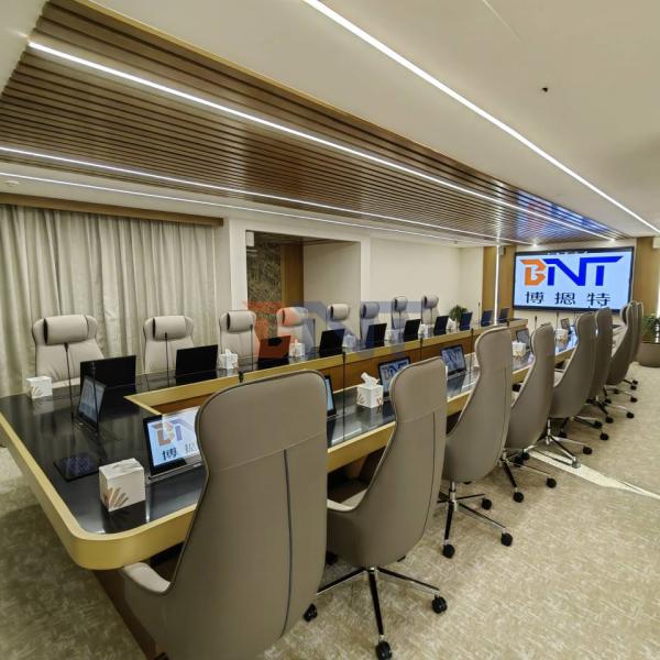 BNT 17.3 Retractable Touch Screen Hidden in Meeting Table Flip up Lcd Monitor Lift/conference Table Pop up Lcd Monitor Lift