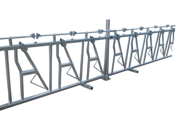 O alimentador galvanizado do Headlock do gado da tubulação de aço de mergulho quente almofada o tamanho de 10FT-14FT