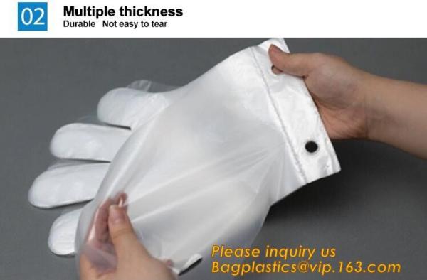 Disposable PE elbow length gauntlets gloves,disposable plastic PE glove with high quality for medical glove bagplastics