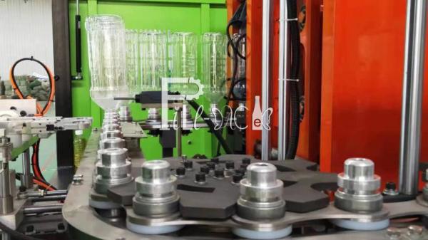 Máquina de moldagem por sopro totalmente automática para garrafas PET 6 cavidades para garrafas de 0,1 - 2L