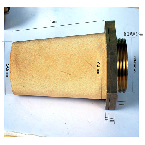 Mechanical Brass Exhaust Muffler , Copper Pneumatic Air Silencer