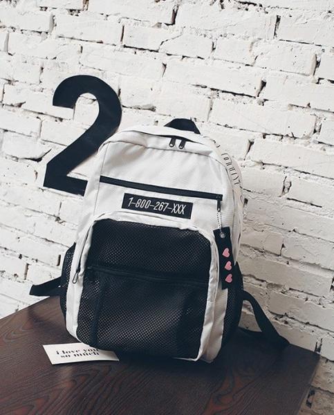 Anti - splash Korean backpack women's large-capacity travel backpack fashion academic bag