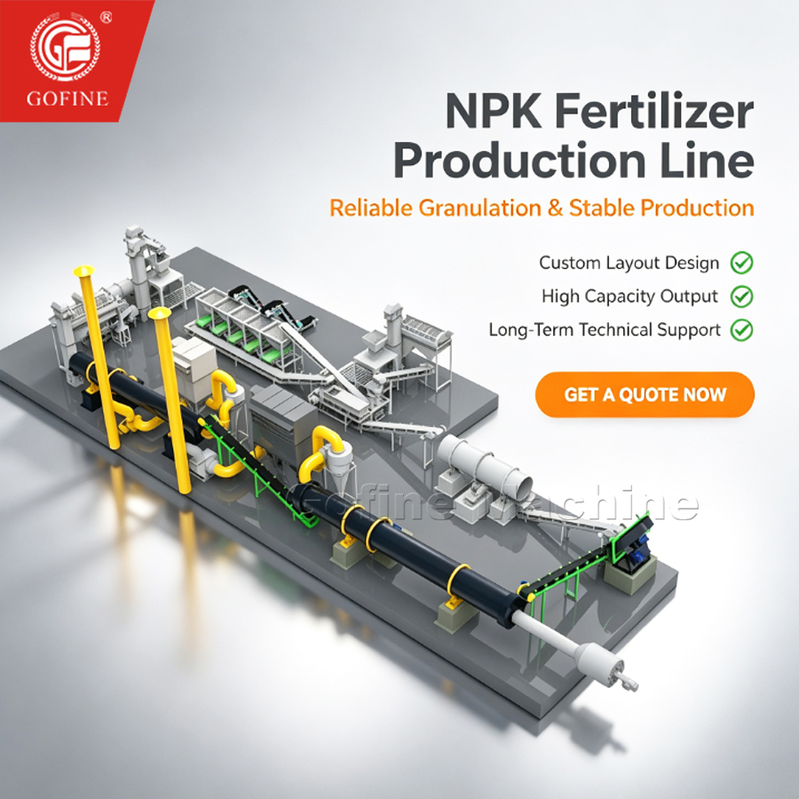 Automatic NPK Fertilizer Drum Granulator Line for Fertilizer