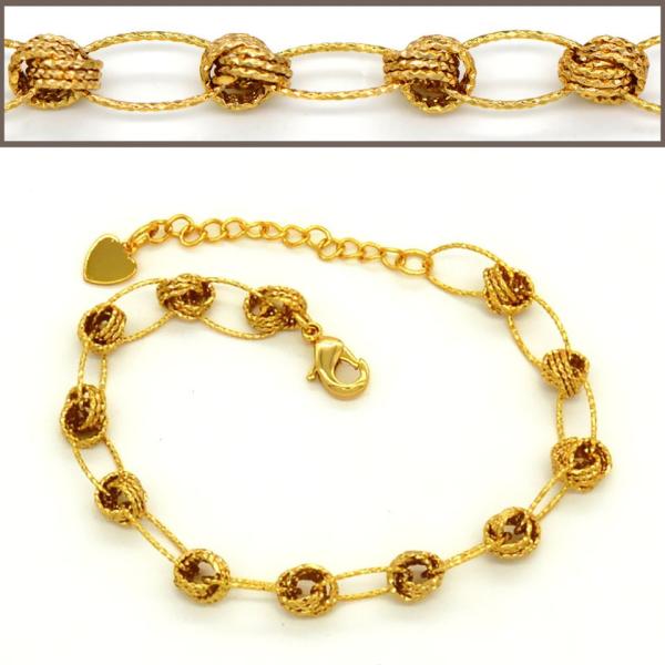 Hot Selling items Fashion jewelry Men or Womans bracelet Bangle 18K Real Gold Plated Link