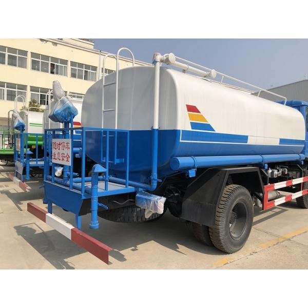 Dongfeng 10 Tons Water Bowser Truck , 170hp 10000L Water Tanker Truck