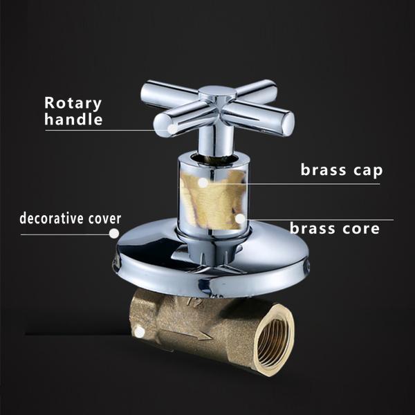 Manual 150bar Brass Stop Valve with Diaphragm Globe Type for Water 1/2 3/4 Size for Household Usa OEM Supported