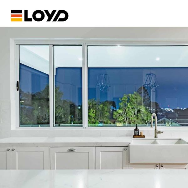 Ventana corredera de aluminio de uso pesado para proyectos de gran altura