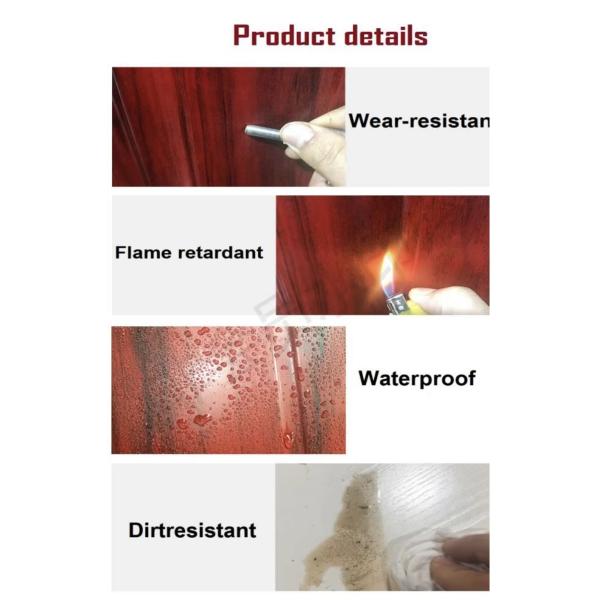 Baking Paint Mdf Wood Door For Interior Bedroom Soundproof Waterproof