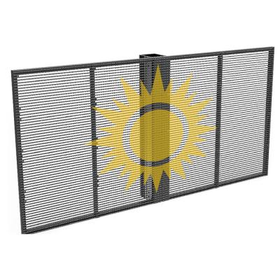 P10.4 Glass Window Indoor Transparent LED Display For Shopping Mall 1000x500mm