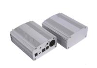 Impresión en serigrafía Extrusiones de aluminio para electrónica / Caja AMP de potencia personalizada / Recinto de circuito OEM