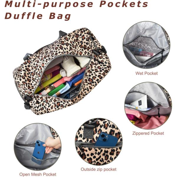 Foldable 50L Large Capacity Weekend Hospital Essentials Overnight Gym Travel Bag with Shoes Compartment