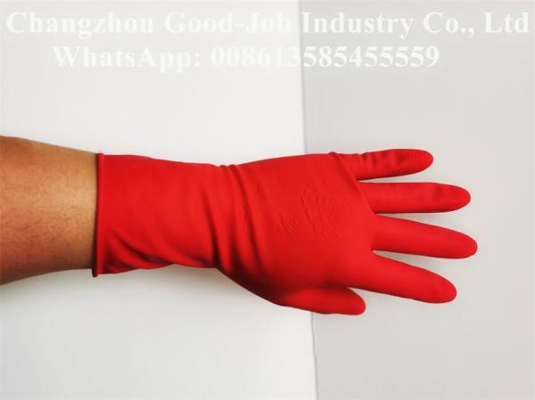 Factory Directly Sale 9inch 12mil Cheap Price Household Latex Protective Work Gloves Waterproof Cleaning Gloves