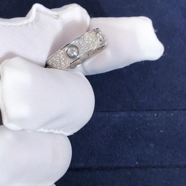 Car Tier LOVE Ring Small Model Factory Custom Fine Jewelry 18k Pure Gold Natural Diamonds Ring