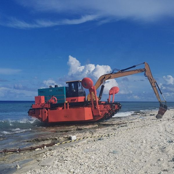 KEDA 2024 Self-Propulsion Track Type Amphibious Excavator with Cutter Suction Dredger Function