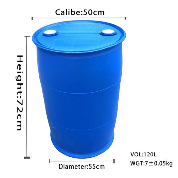 120L 550mm Drum Hdpe Blue Chemical Drums Open Head Plastic HDPE Water Drum