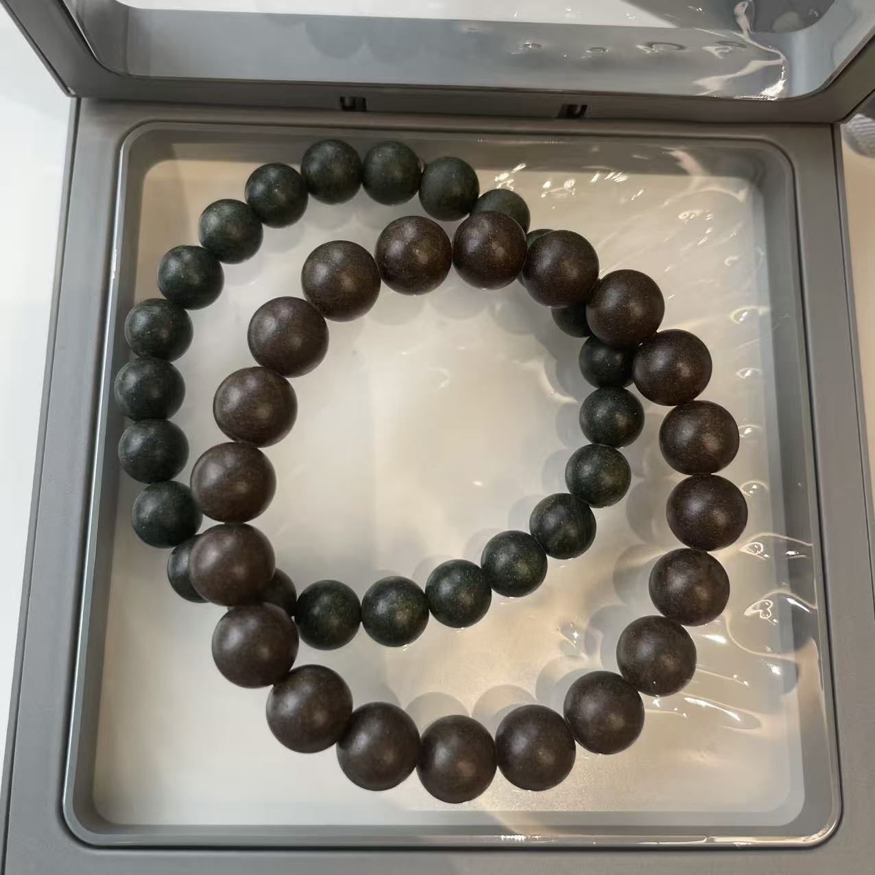 Harmonizing Wood Ball Bracelet Regulating Properties Resolve Dampness Handmade
