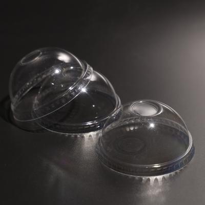 Cobertura de cúpula PET flexível transparente para copos de papel e plástico
