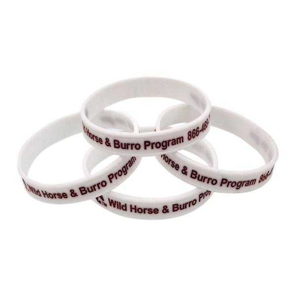 Custom Ink - Filled Silicone Bracelets Sport Event Rubber Wristbands