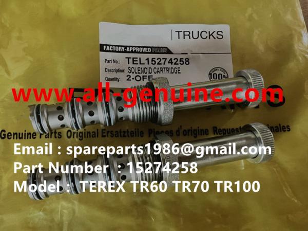 TEREX 15274258 CARTRIDGE SOLENOID  NHL RIGID DUMP TRUCK TR35 TR50 TR60 TR100 3305B 3305F 3303 3307 TR45 TR70 MT4400