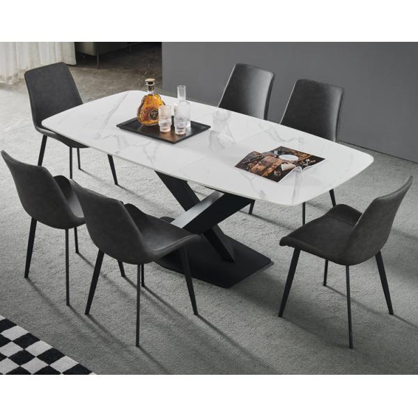 Luxury Round Dining Table And Chairs 4-6 Minimalist Ins Style Turntable