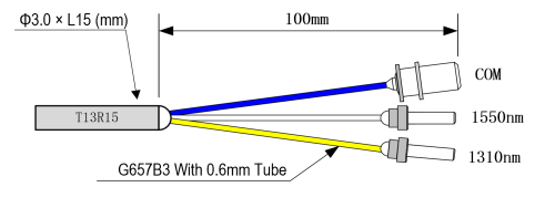 High Isolation Reflective WDM Wavelength Division Multiplexing 1310nm/1550nm LC/UPC