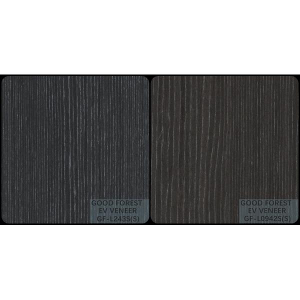 EV Reconstituted Ebony Veneer Silver Glitter Wood Grain Veneer Sheets FSC