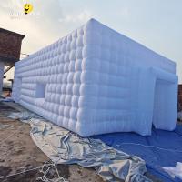 Festa PVC discoteca inflável tenda cubo edifício cúpula de ar com luz LED