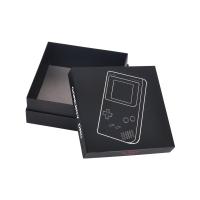 Console de jeux en carton noir électronique boîte en papier avec couvercle et fond